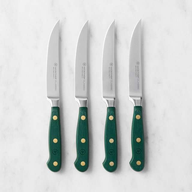 Wüsthof Classic Steak Knives, Set of 4, Fresh Rosemary
