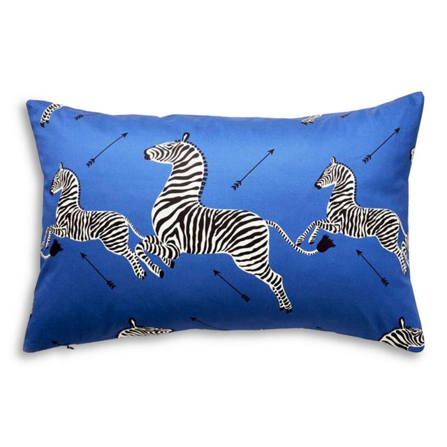 Scalamandre Zebra's Petite Lumbar Decorative Pillow, 22" x 14"