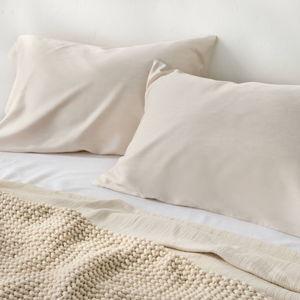 King 400 Thread Count Rayon from Bamboo Pillowcases Natural - Casaluna™