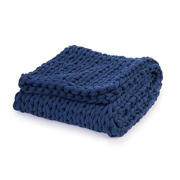 Bearaby Cotton Napper, 15 lb, Midnight Blue