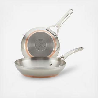 Nouvelle Copper 2-Piece French Skillet Set