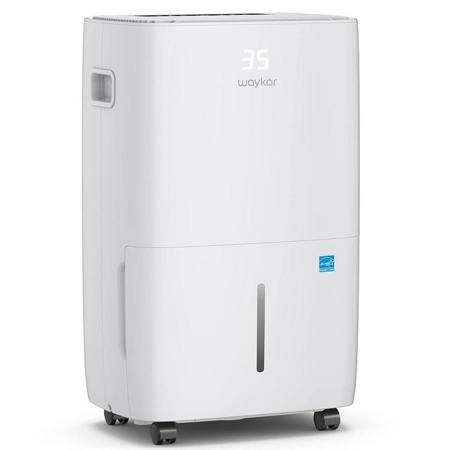 Waykar 130 Pints 6,500 Sq. Ft Energy Star Dehumidifier with Drain Hose for Commercial and Industrial Large Rooms, Warehouses, Storages, Home, Basements and Bedroom with 2.03 Gal Water Tank