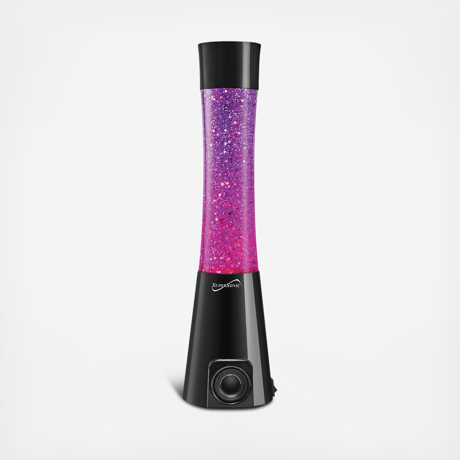 glitter lamp bluetooth speaker