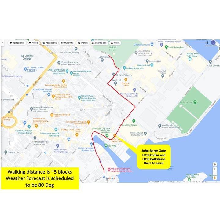 Walking Directions to the Chapel