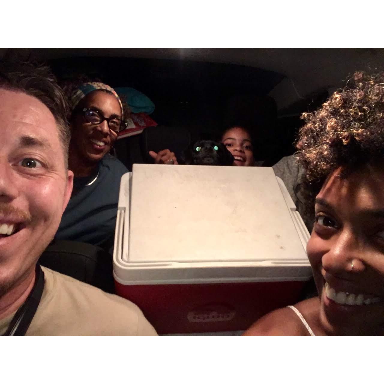 Family selfie. On the road to Albuquerque. (July 2019)