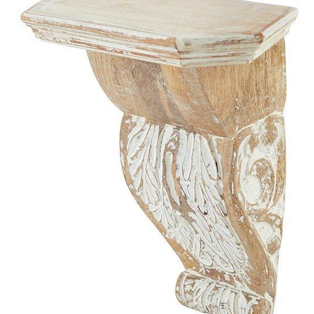 Mud Pie Vintage Farmhouse Collection Corbel Wood Shelf
