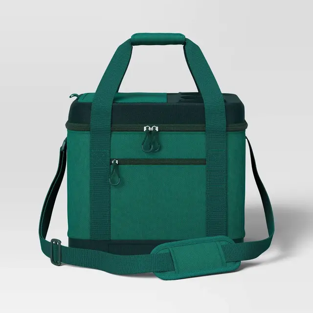 24 Cans/9qt Soft-Sided Cooler - Sun Squad™ Green