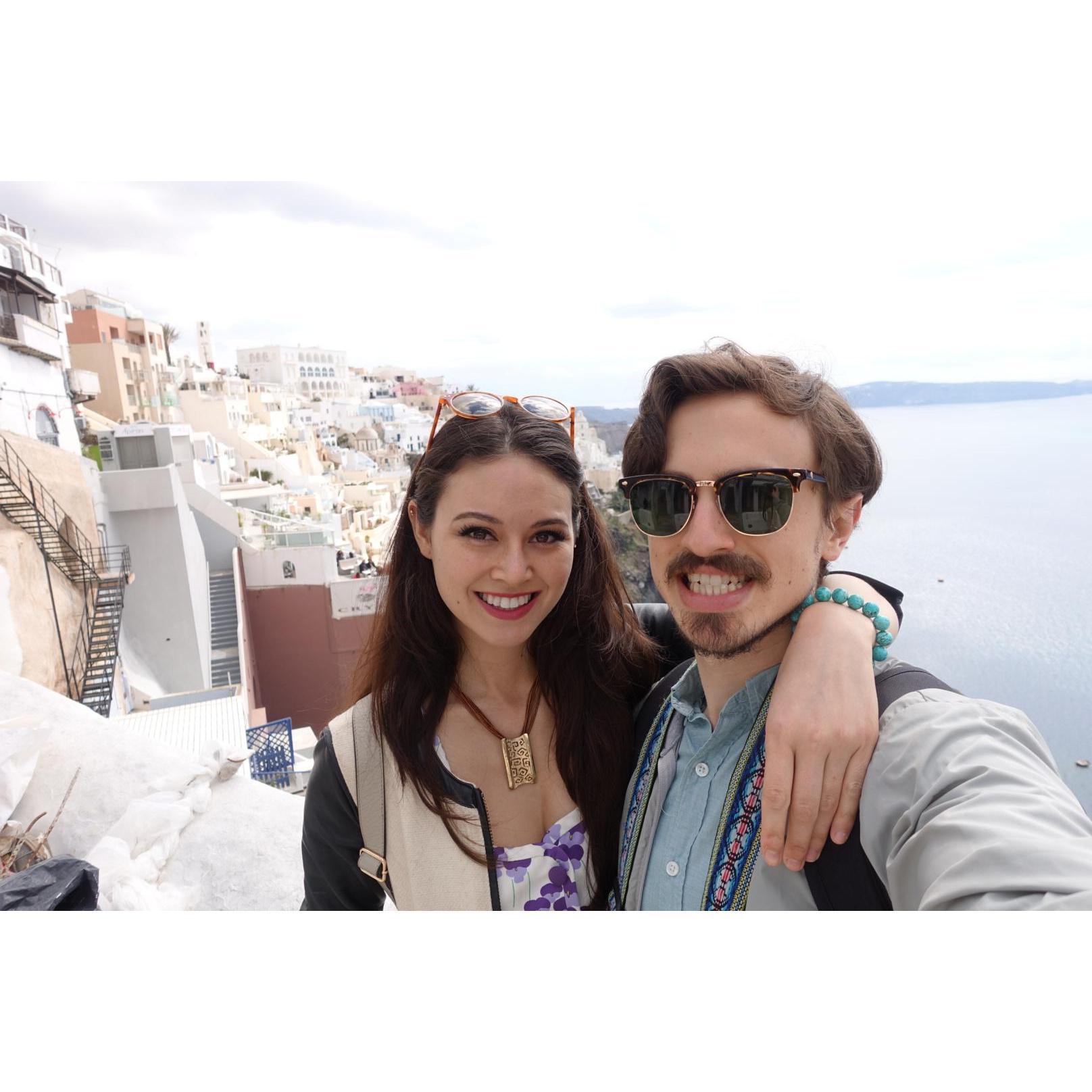 I lost those glasses but not while we were here. Santorini, Greece. 2016. Miss them.