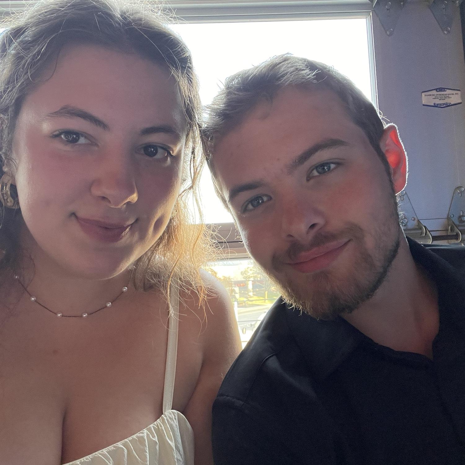 Dinner after we got engaged!!