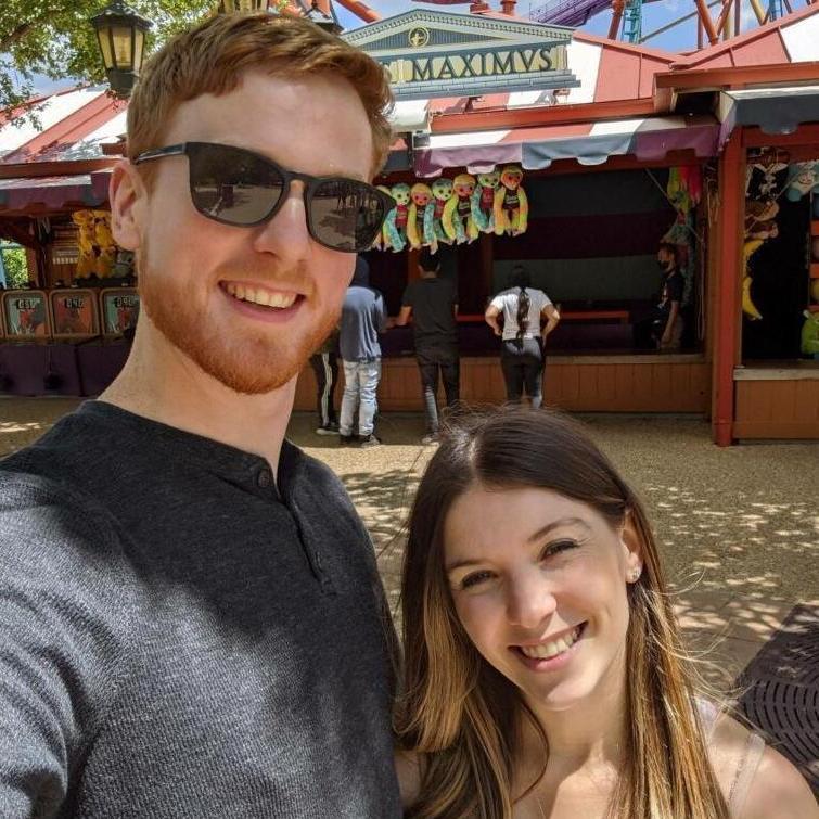 James's first time at Busch Gardens!