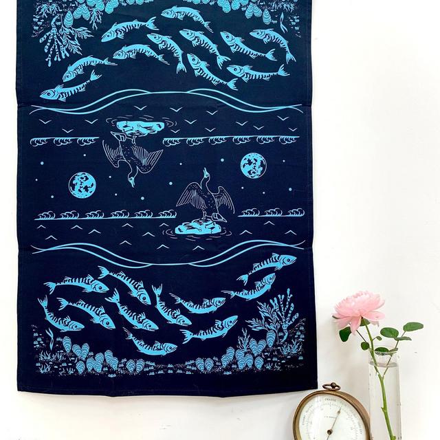 Tea Towel- The Outgoing Tide Organic...