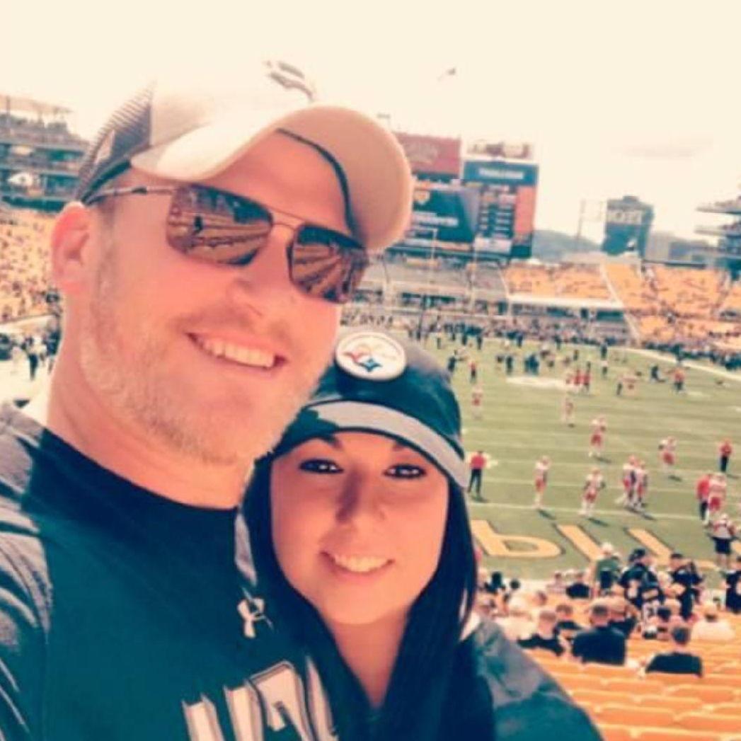 Erin's 35th birthday, our first as a couple and our first Steelers game together