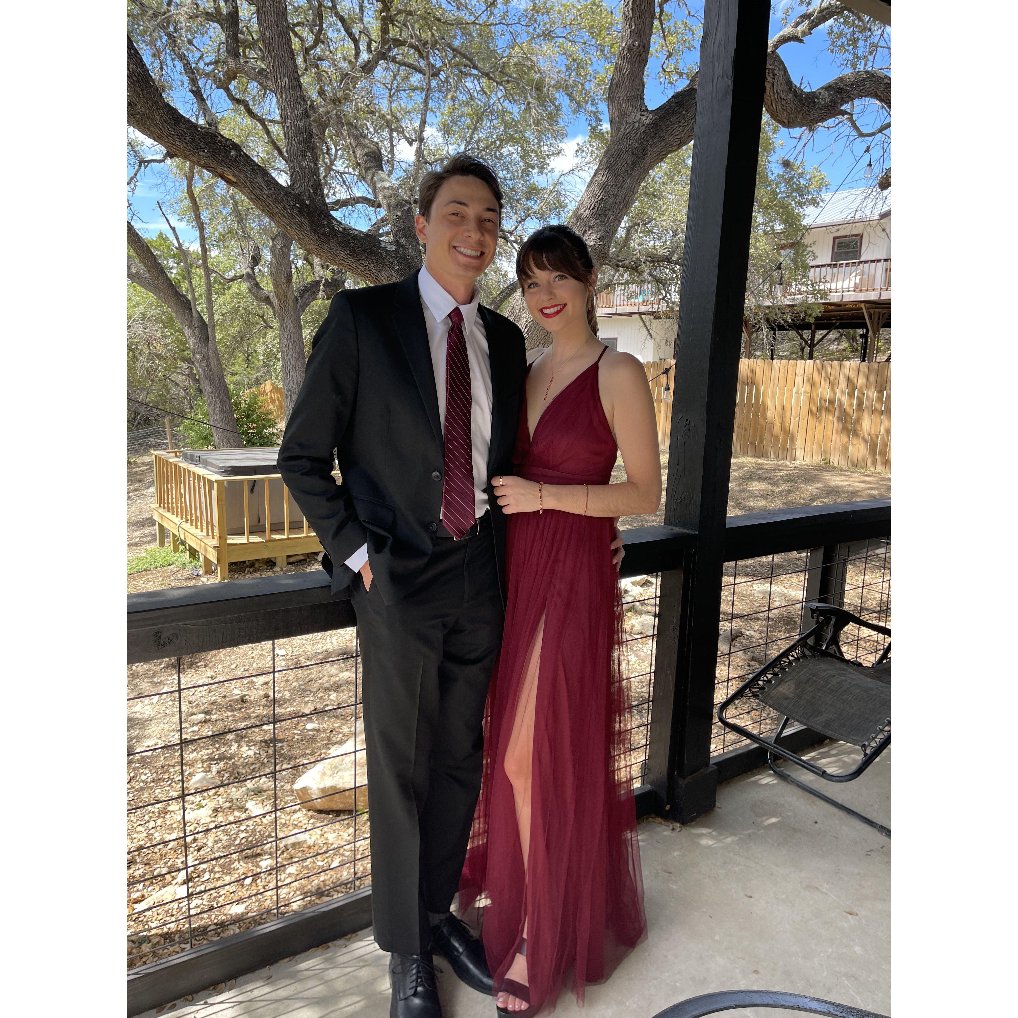 October 2023 - Clarks cousin's wedding together.