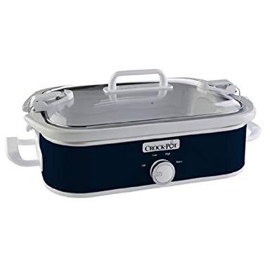 Crock-Pot SCCPCCM350-BL Manual Slow Cooker, Navy Blue