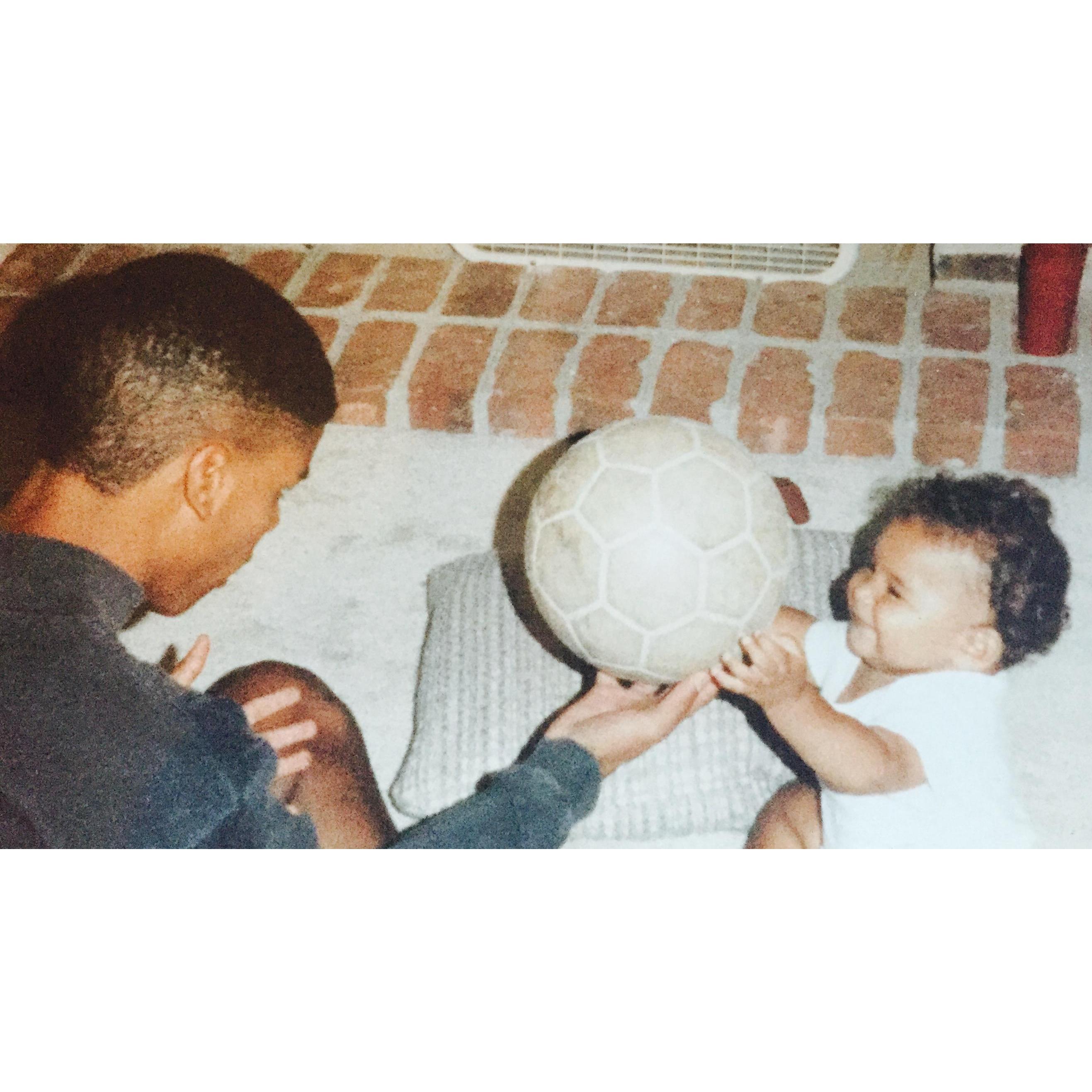 Morgan as a baby and his big brother Jon <3
