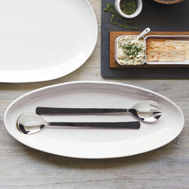 Italian Whiteware Oval Platter