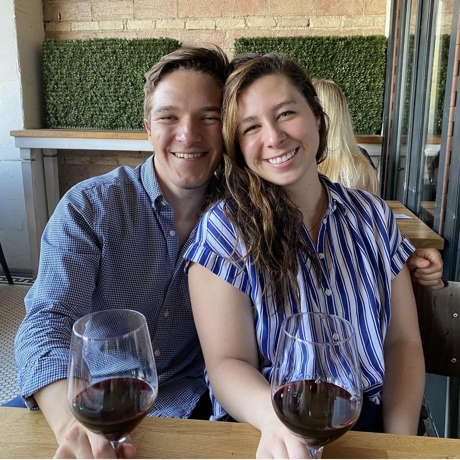 Celebrating Kristyn’s move back to Dallas. We dated “semi-long distance” from last August to this June, until Kristyn was able to relocate from Waco back to Dallas. We were engaged a month later!