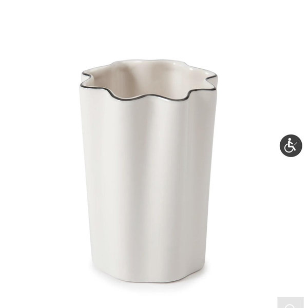 Le Marais Bath Accessories - Black Trim Tumbler