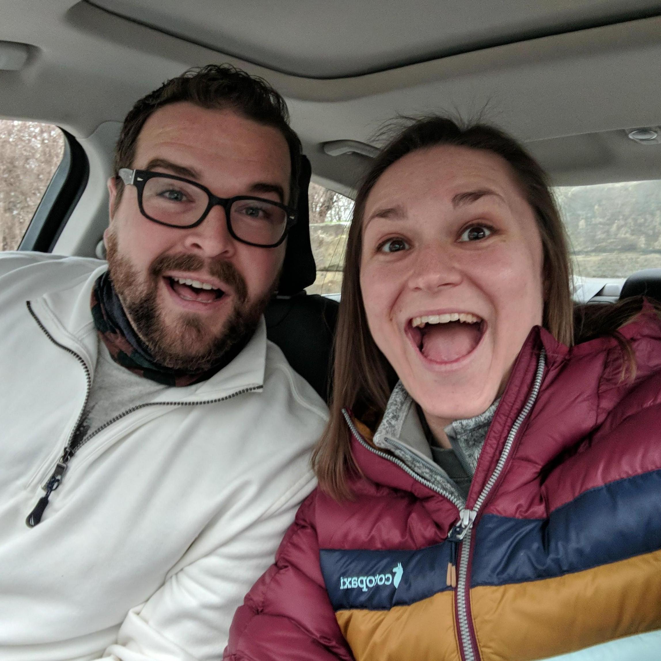 Prior to one of our many hikes.