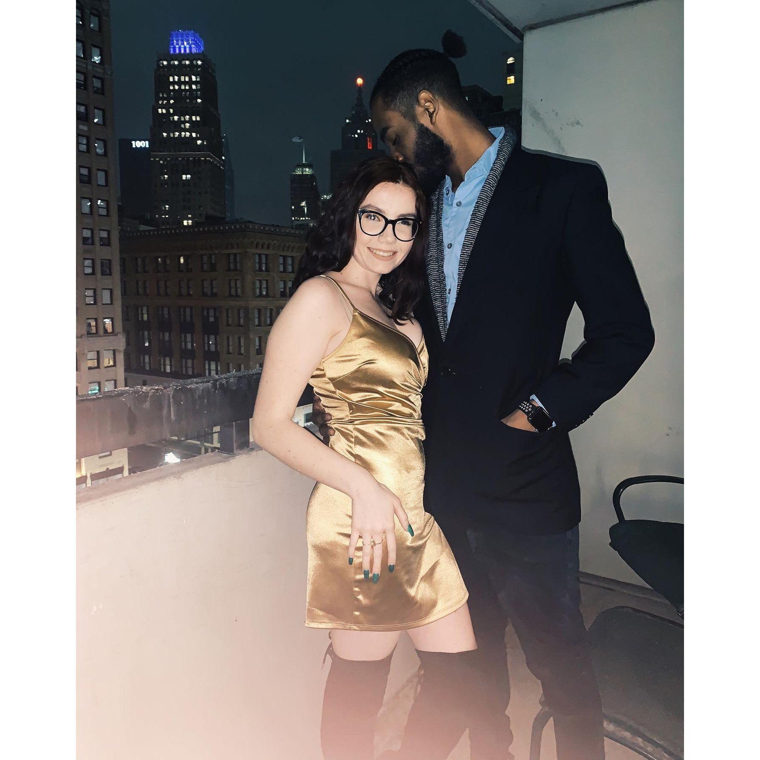 Our first New Years Eve together! We went out in Detroit!