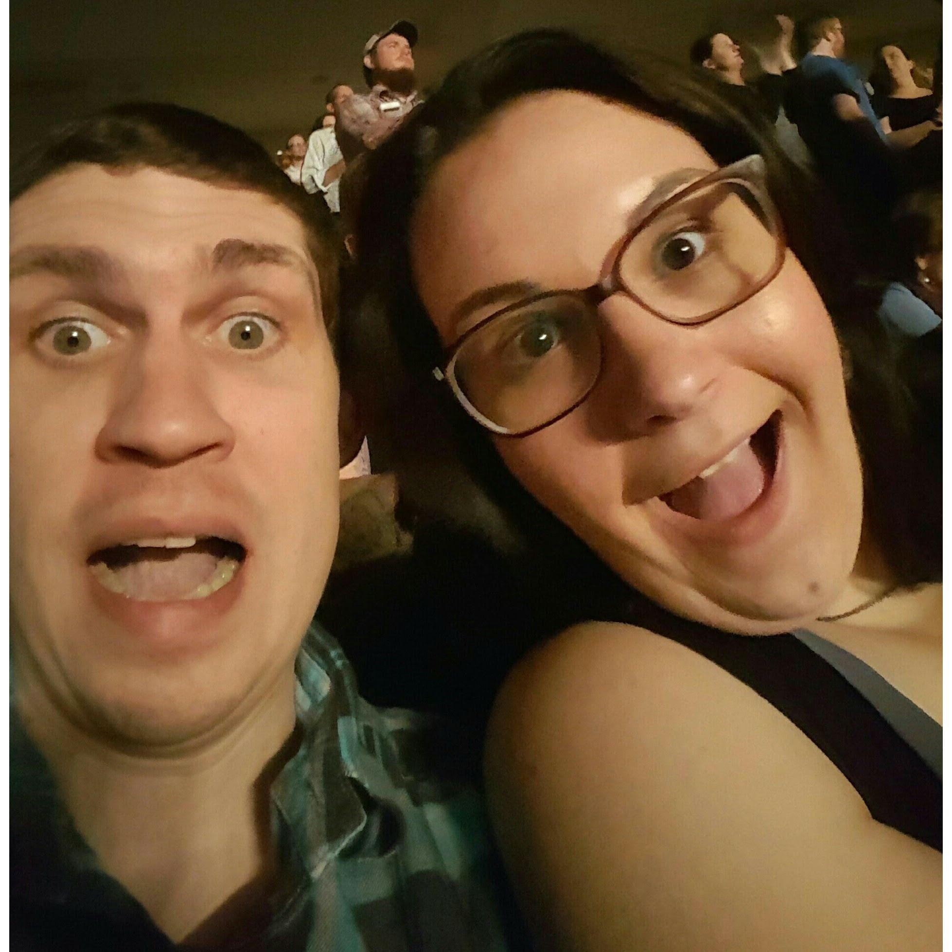 Being Funny at Our First Concert - Mumford & Sons (Jakob's birthday present)