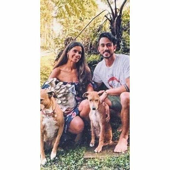 Mike's Brother Dave and His Girlfriend Ja'mie with Their Pups