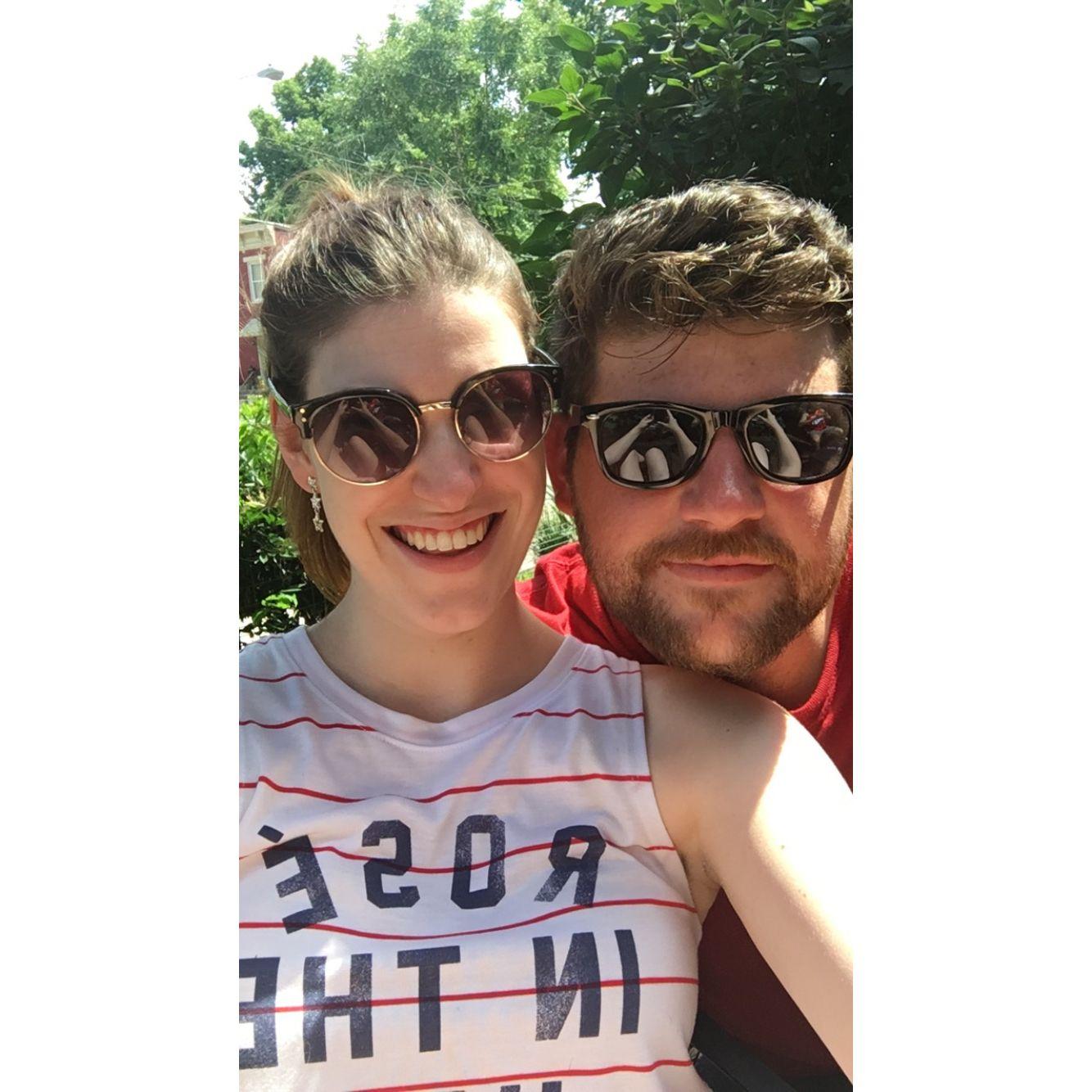 July 4th, 2018 - Our first photo together!