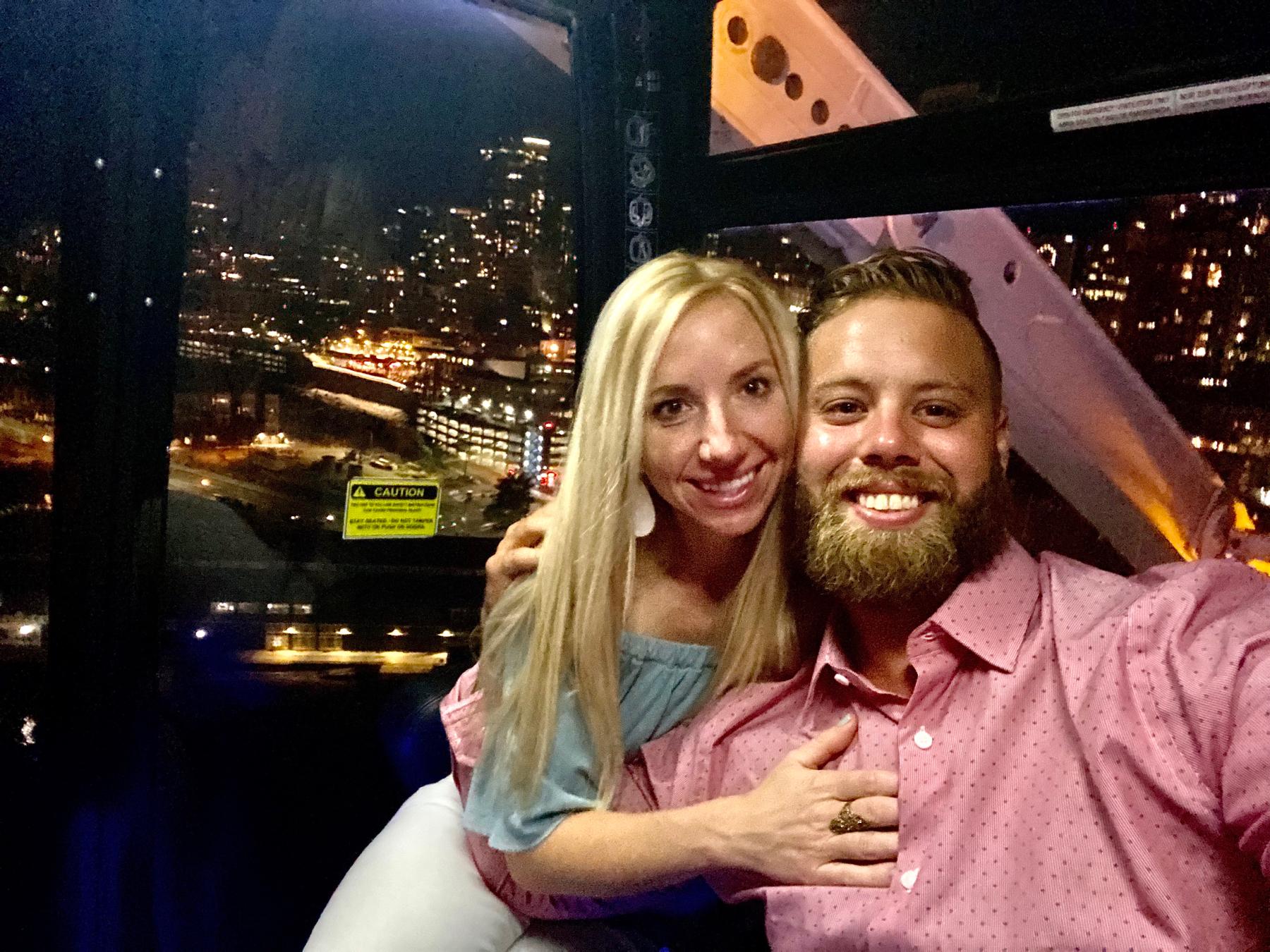First year anniversary, on the big wheel in Seattle! 🤍