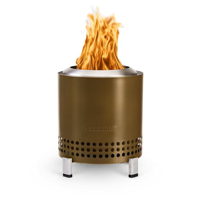 Solo Stove Mesa XL, 7 Inch Tabletop Fire Pit with Stand - Smokeless, Stainless Steel Fire Pit for Camping, Outdoor & Patio- Wood Burning or Pellet Fueled Portable Bonfire, 2.3lbs, Bronze