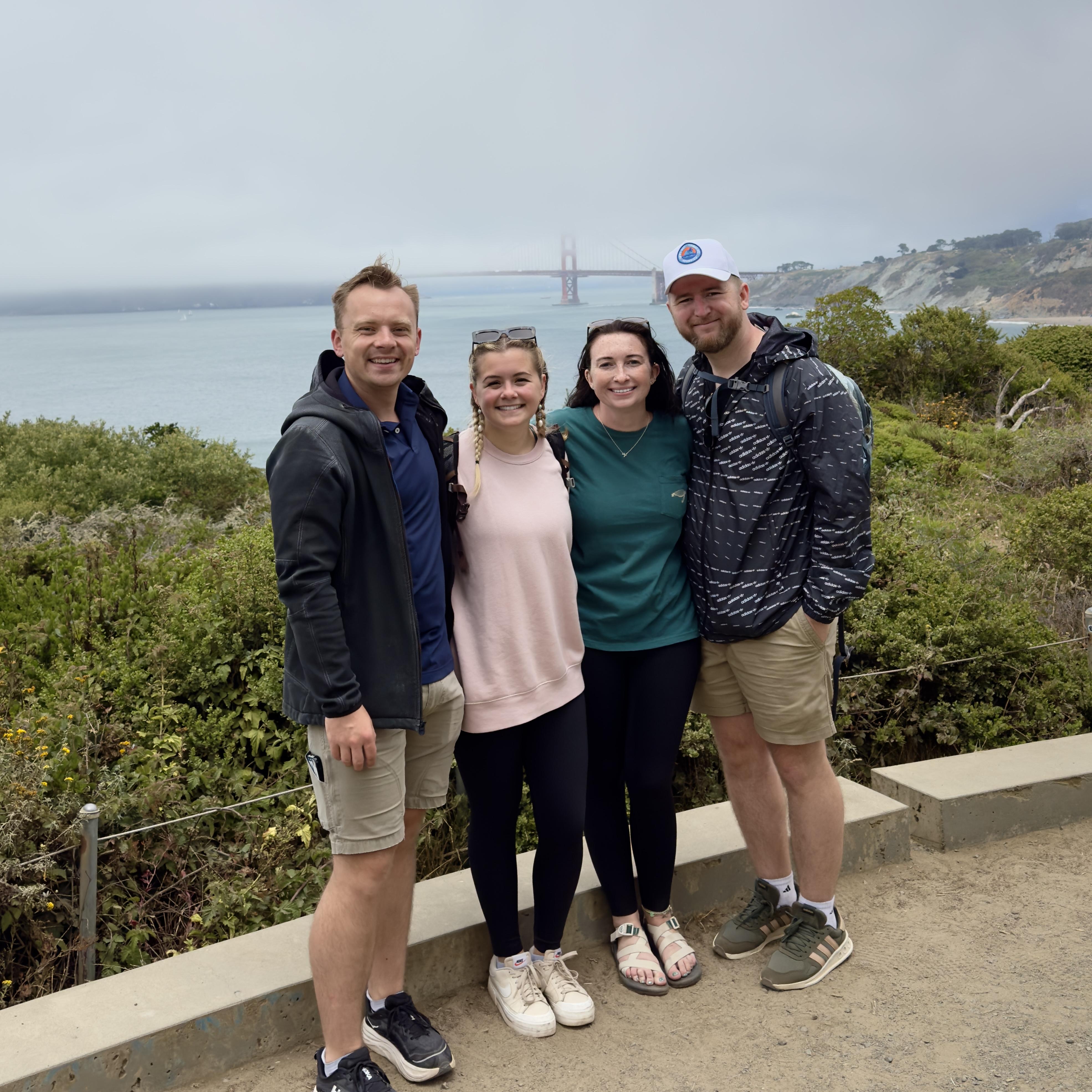 Hannah and Chris Loved us so much they flew and spent a week with us exploring San Fran, Monterey, Paso Robles, and Sequoia/Kings Canyon!