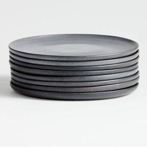 Wren Matte Dark Grey Dinner Plate