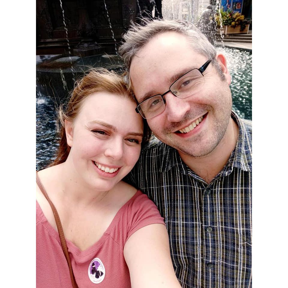 The first date that we "officially" became boyfriend and girlfriend. We saw the butterflies at the Conservatory in Cincinnati, OH and walked in Fountain Square