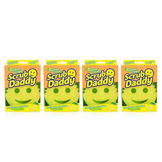 Scrub Daddy Lemon Fresh Scrubber (Pack of 4)