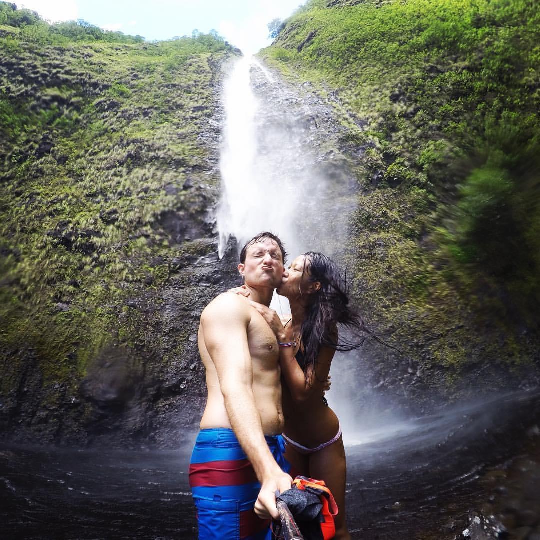 Our first backpacking trip led us to this 1200 ft waterfall