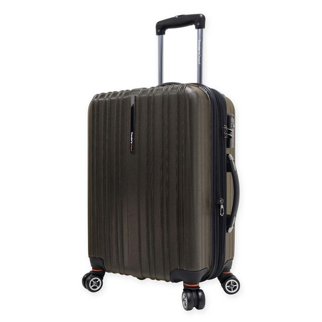 Traveler's Choice® Tasmania 21-Inch Expandable Carry On Spinner Suitcase in Dark Brown