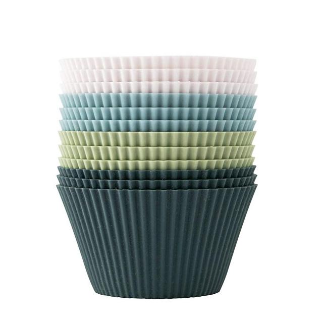 The Silicone Kitchen Reusable Silicone JUMBO Baking Cups | Non-Toxic | BPA Free | Dishwasher Safe