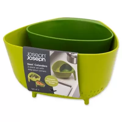 Joseph Joseph® Nest™ 2-Piece Colander Set in Green