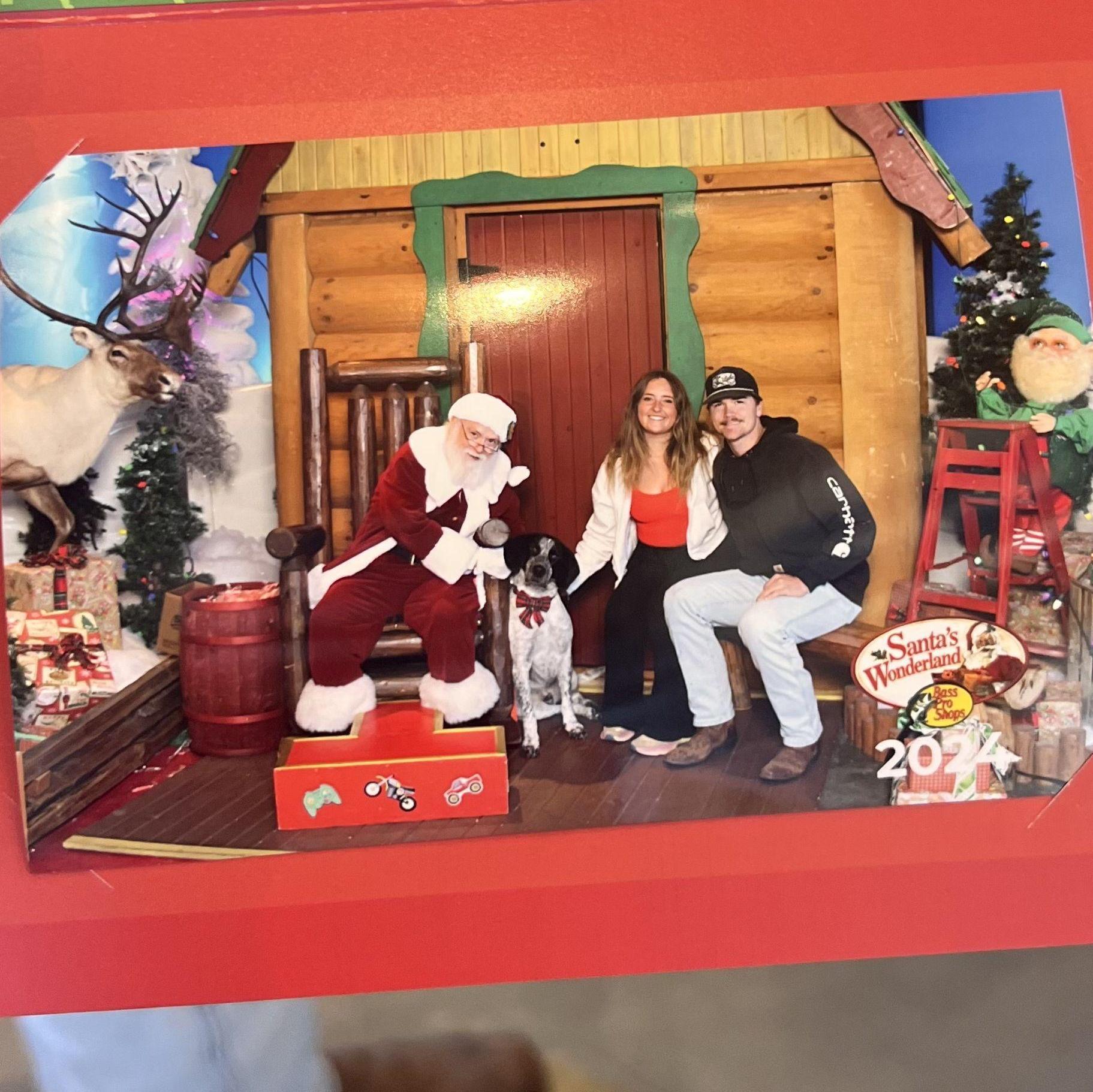 Crockett meeting Santa for the first time!