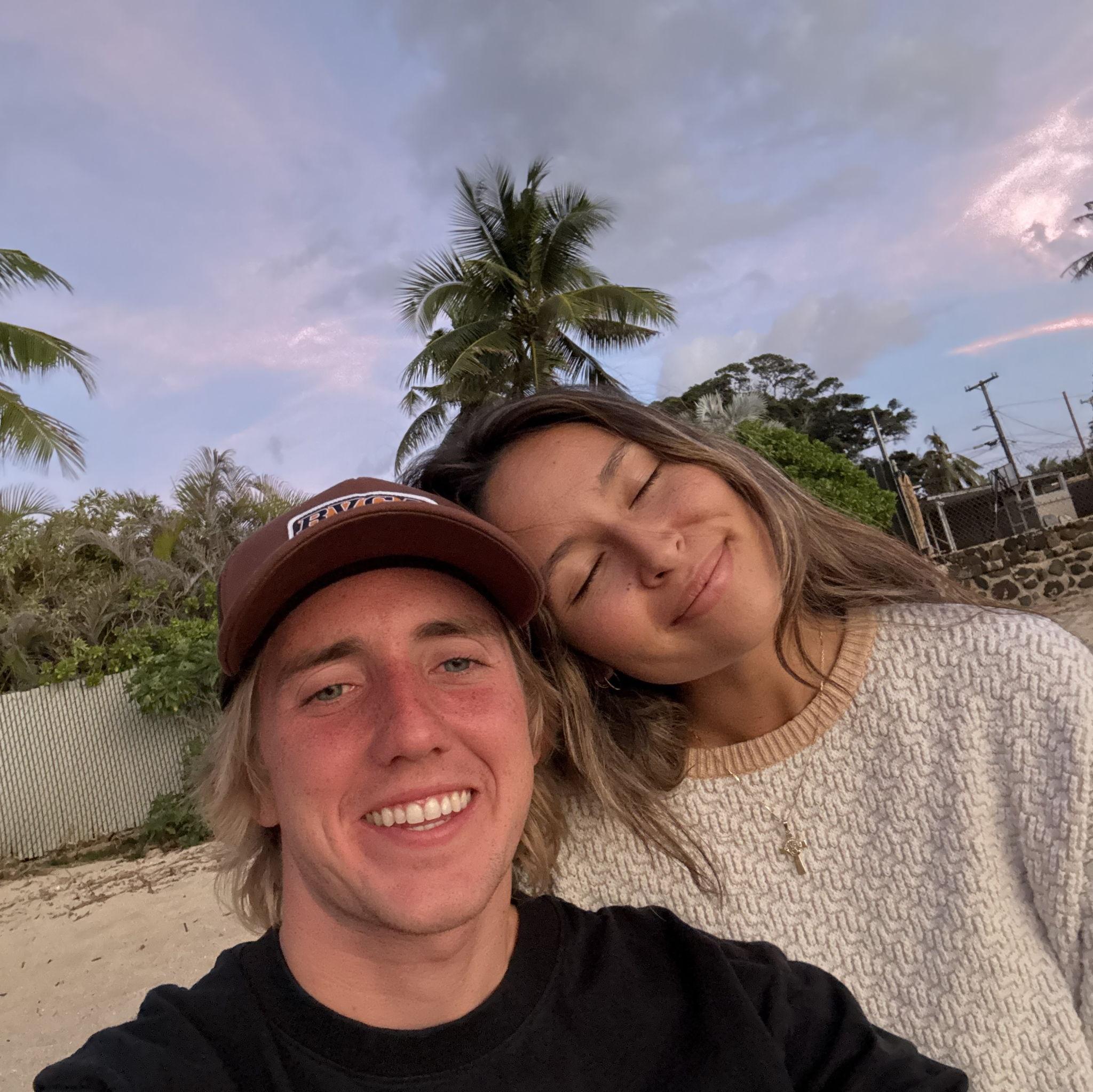 Sunset up west! *Matt got a little burnt*