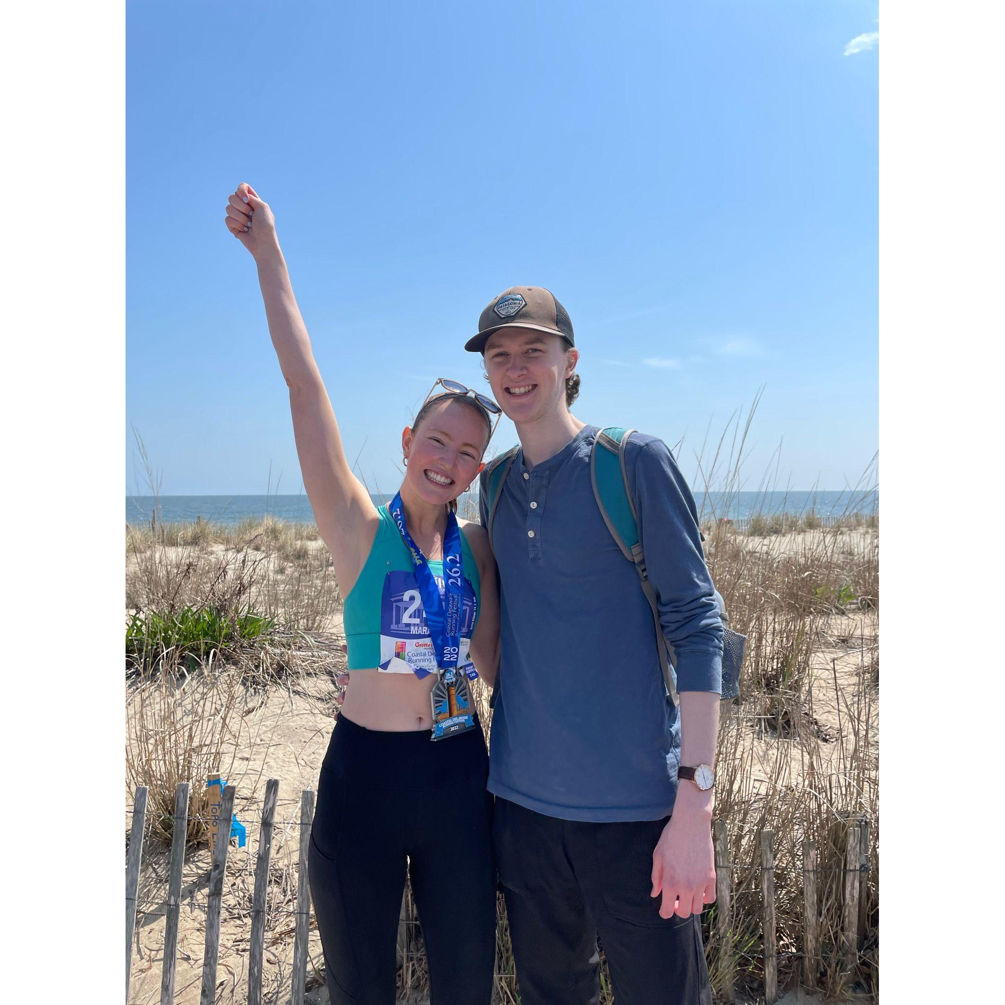 Marathon #2 for Emily and the gang travelled down to Rehoboth, DE to watch