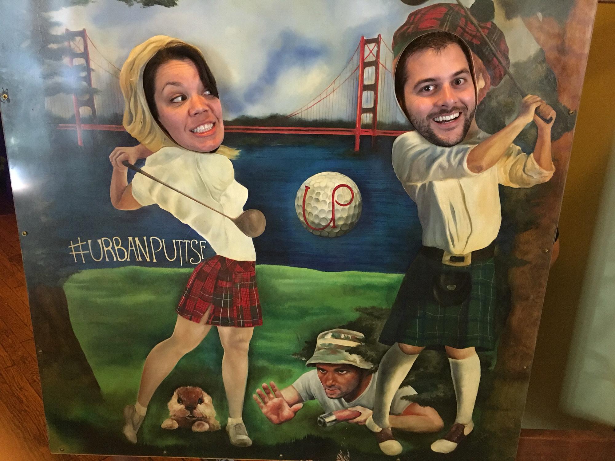 Trip to see the McConn's in San Francisco. Mini golfing at Urban Putt!