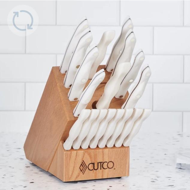 Cutco Homemaker + 8 Set with Block w/ Petite Chef