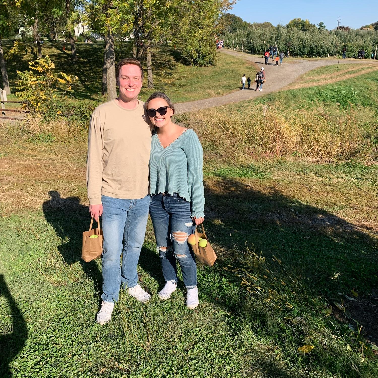 September 2022
John’s first time apple picking! We had a blast picking apples and drinking cider