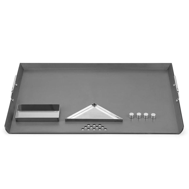 Stanbroil Flat Top Griddle for Standard 30" Ranges with Gas/Radiant Glass Ceramic/Electric Coil Cooktops, Includes 2 Drip Trays and 4 Spacers