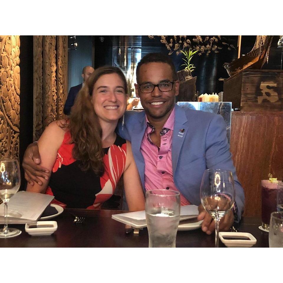 Engagement dinner in Chicago