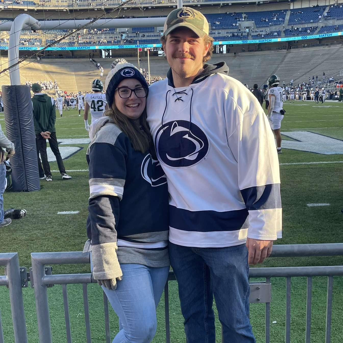 Dylan and Hannah at the PSU Football Game On November 26th 2022!