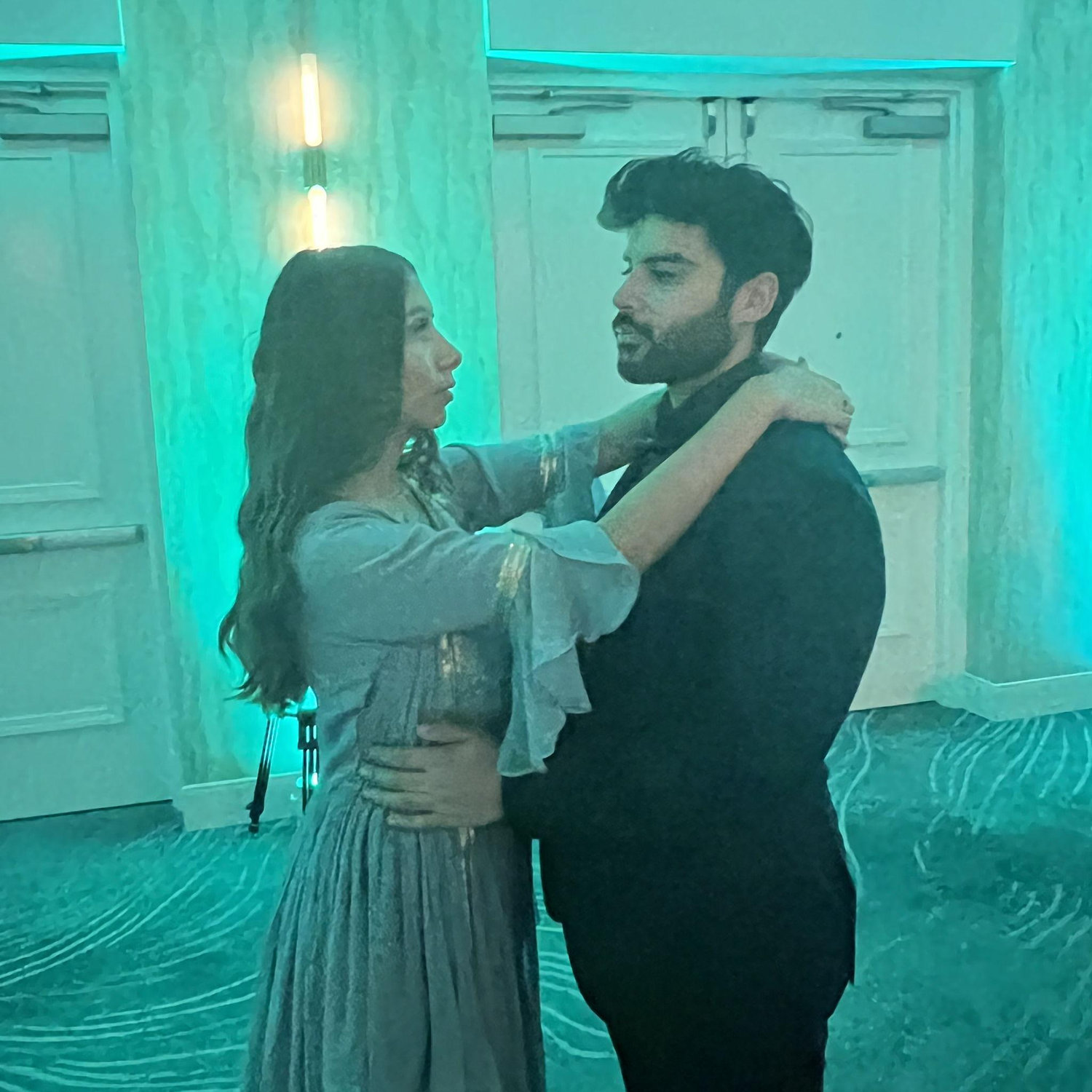 Attending one of our first weddings together.