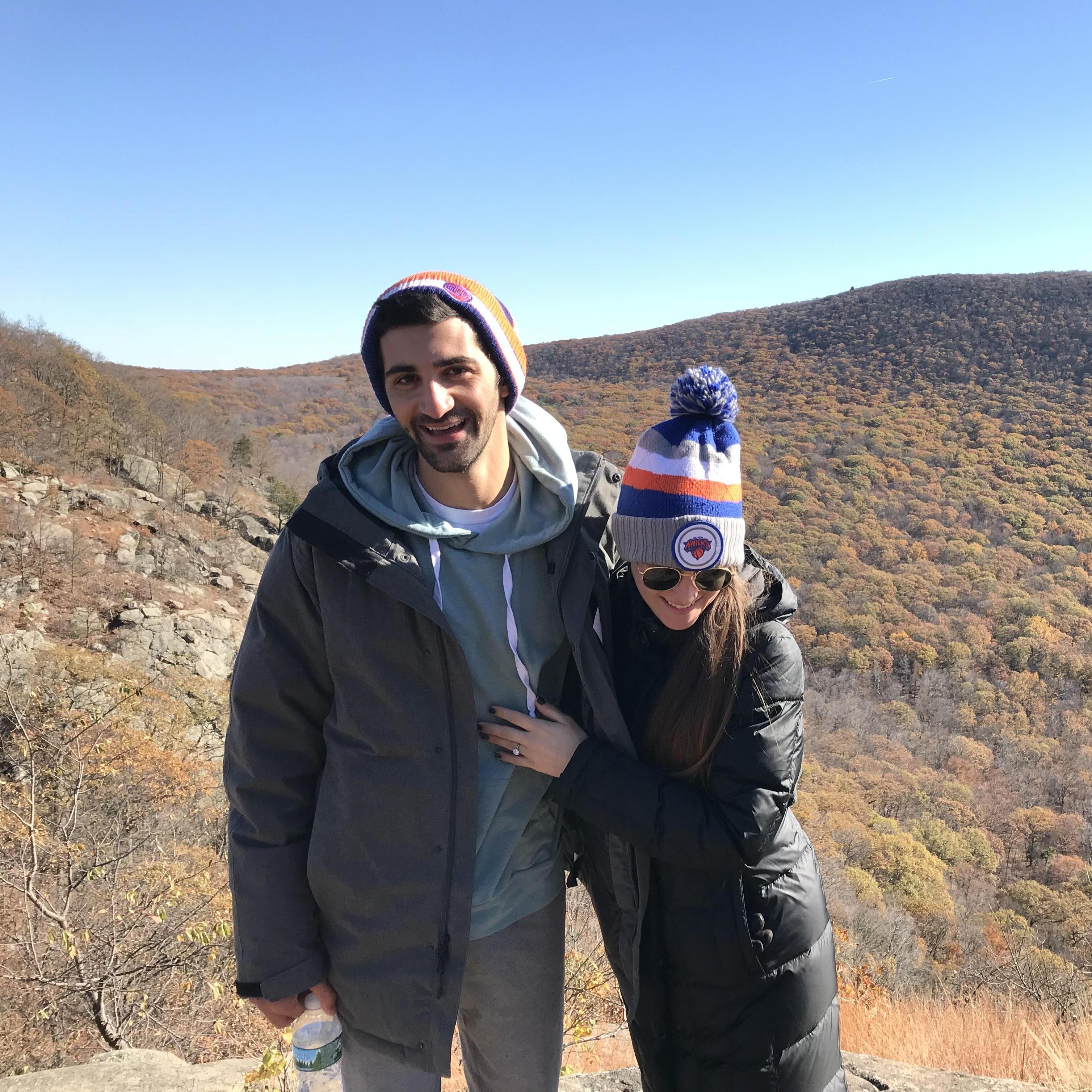 right after getting engaged :)