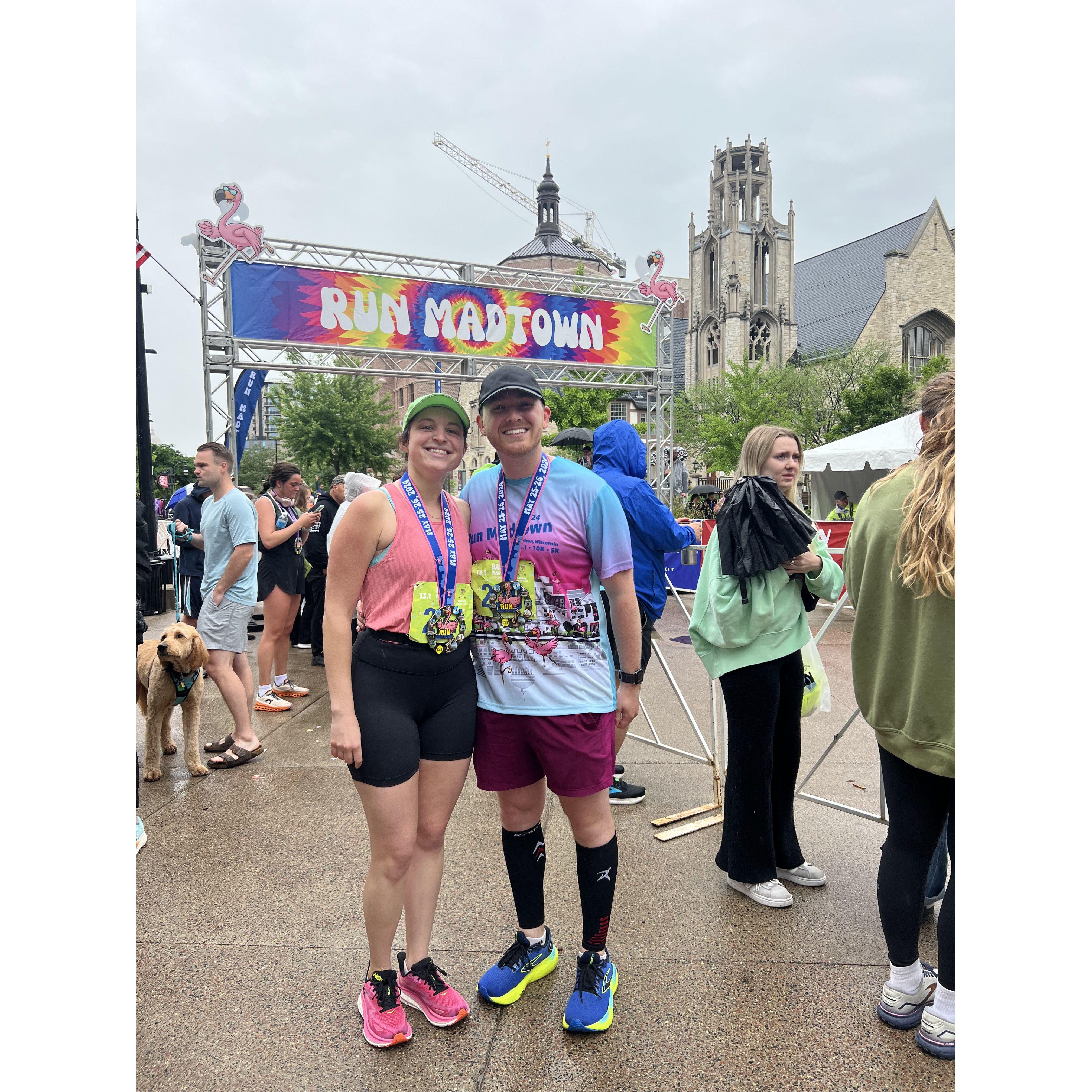 Ethan's first half marathon!