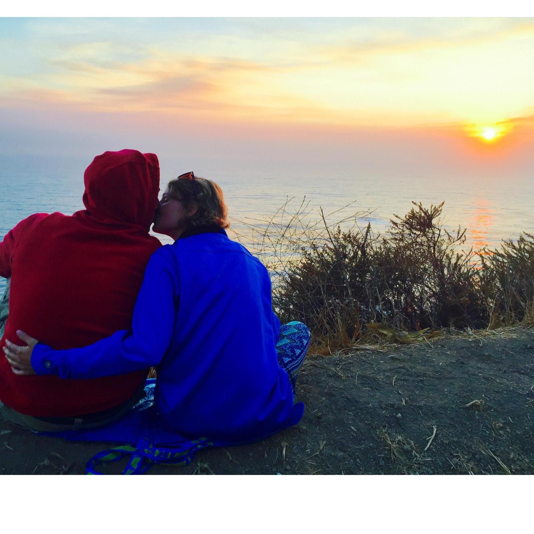 Enjoying the sunset.